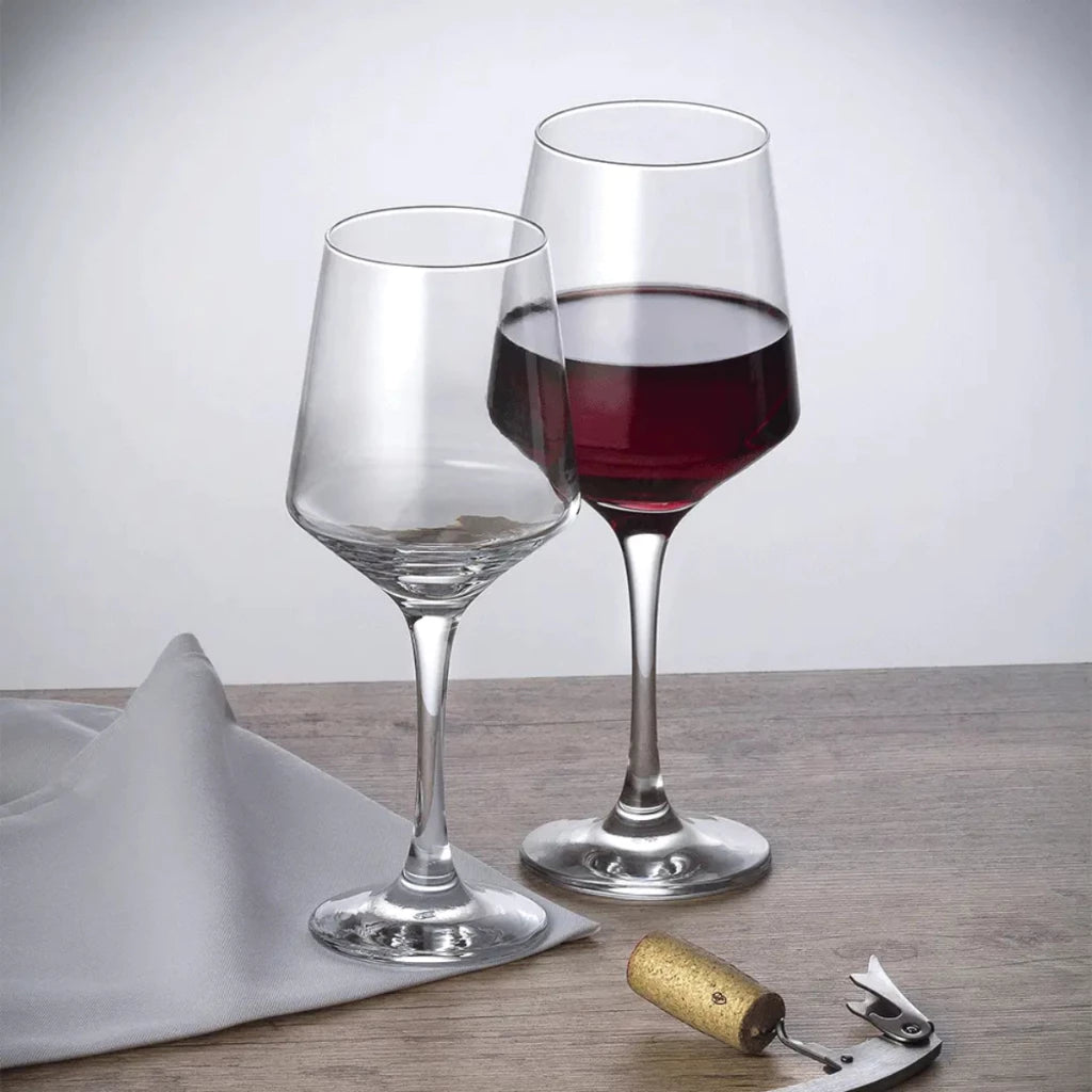 Kit Completo para Vinho - 4 Taças Brunello 490ML + Acessórios de Brinde - Cozinhara