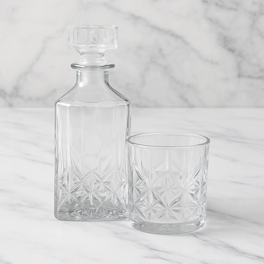 Garrafa de Vidro Licoreira de Whisky Licor Retro Super Luxo Premium