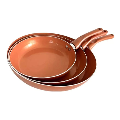 Kit Frigideira Revestida Cerâmica Titânio Antiaderente - Cozinhara