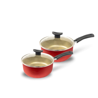 Kit de Panelas Antiaderente Teflon com Frigideira Alta - Cozinhara